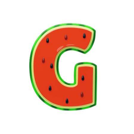 G 편지  3D Icon