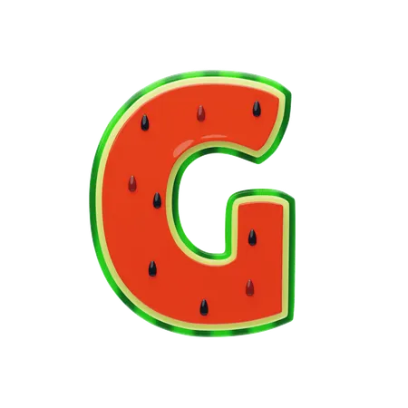 G 편지  3D Icon