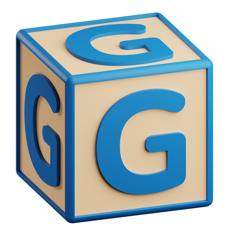 G Letter  3D Icon