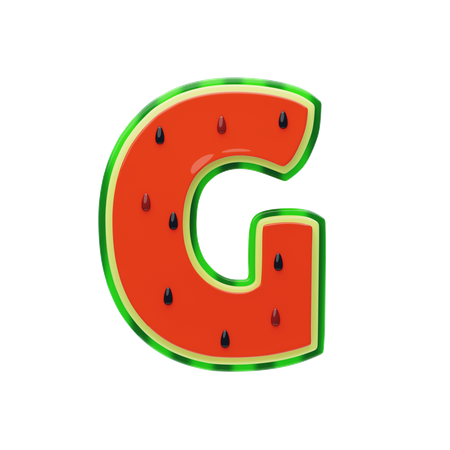 G Letter  3D Icon