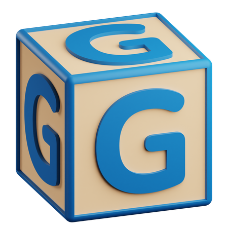 G Letter  3D Icon
