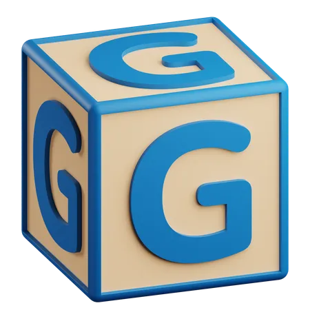 3 D G Letter Illustration 3D Icon