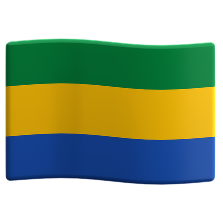 Gabão  3D Icon