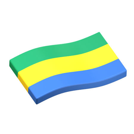 Gabão  3D Icon