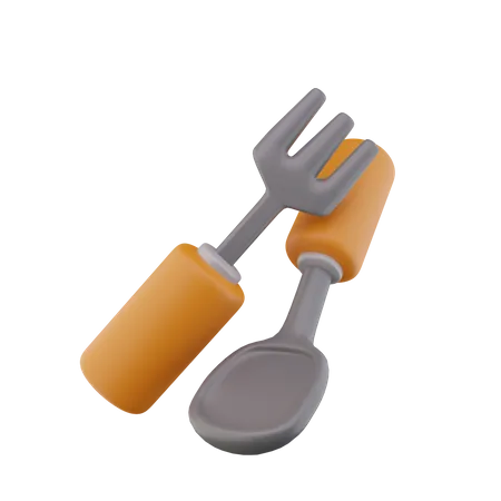 Gabel Löffel  3D Icon