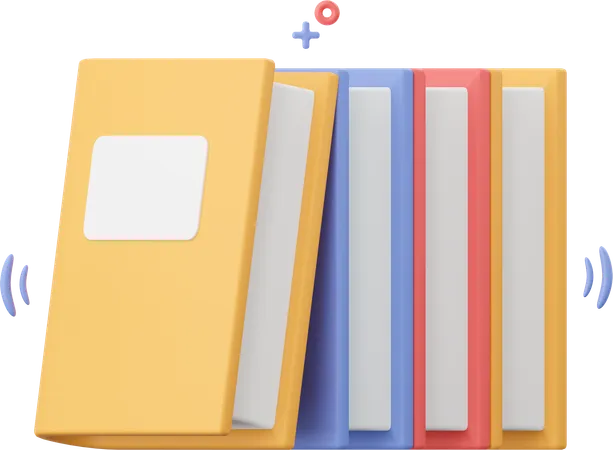 Gabinete de libros  3D Icon