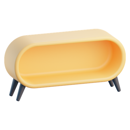 Gabinete de TV  3D Icon