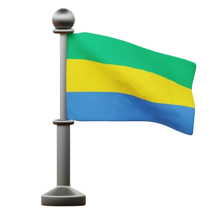Gabon Flag  3D Icon