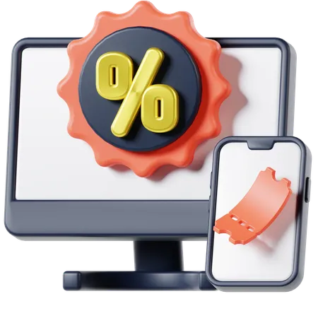 Gadget Discount  3D Icon