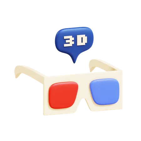 Gafas 3d  3D Icon