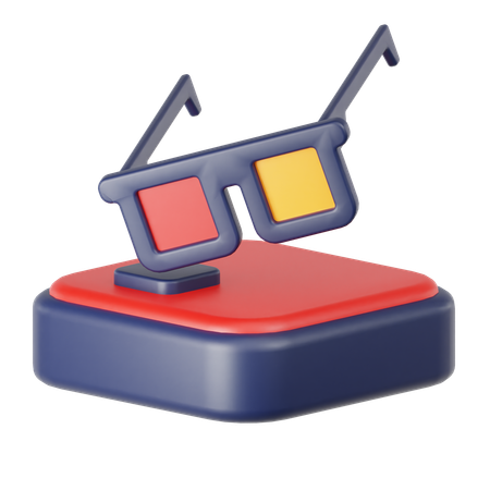 Gafas 3d  3D Icon