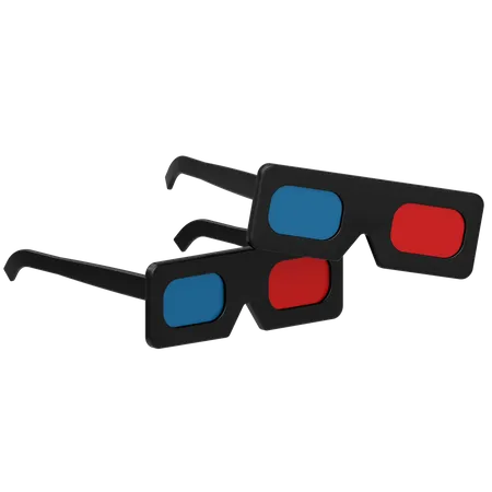 Gafas 3d  3D Icon