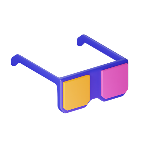 Gafas 3d  3D Icon