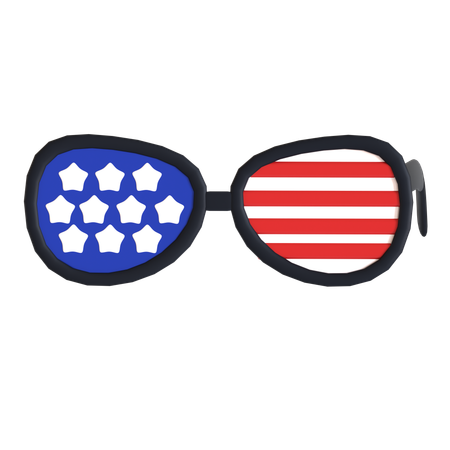 Gafas americanas  3D Icon