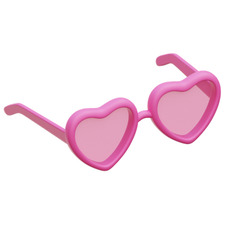 Gafas de corazon  3D Icon