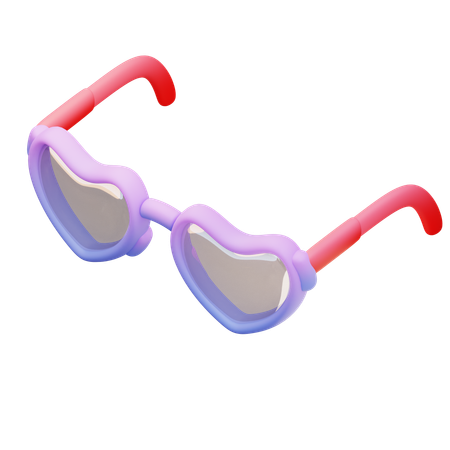 Gafas de amor  3D Icon