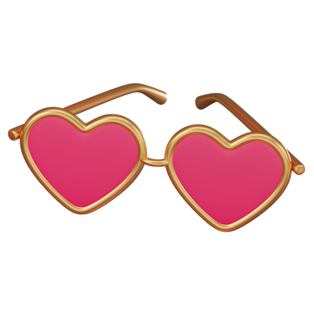 Gafas de amor  3D Icon