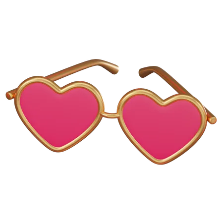 Gafas de amor  3D Icon