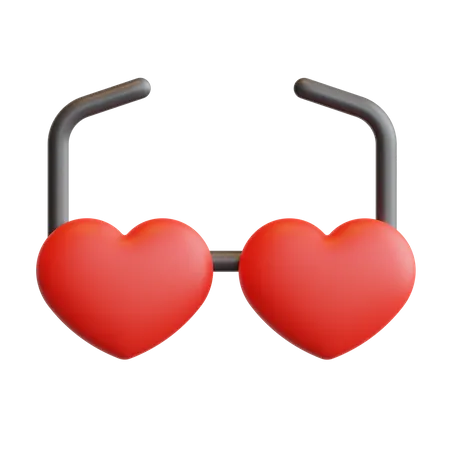 Gafas de amor  3D Icon