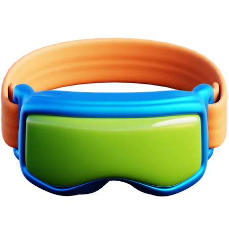 Gafas de esquí coloridas para deportes de invierno  3D Icon