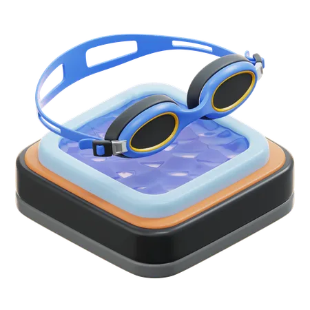 Gafas de natación  3D Icon
