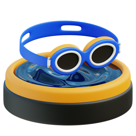 Gafas de natación  3D Icon