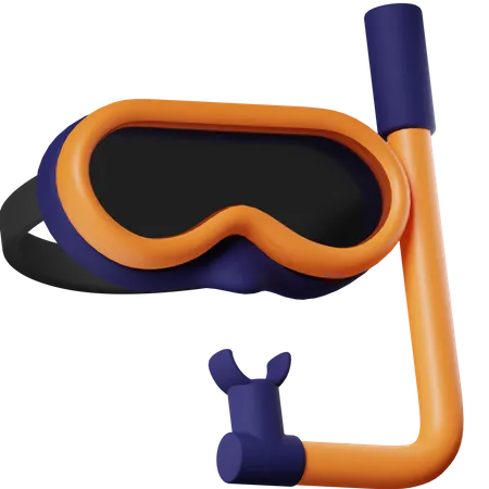 Gafas de snorkel  3D Icon