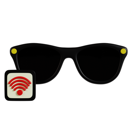 Conectividad de gafas de sol inteligentes  3D Icon