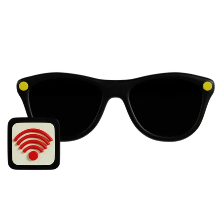 Conectividad de gafas de sol inteligentes  3D Icon