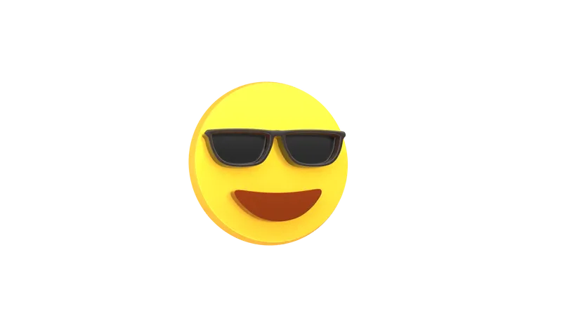 Gafas de sol riendo emoji  3D Emoji