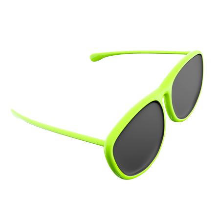 Gafas de sol verdes  3D Icon