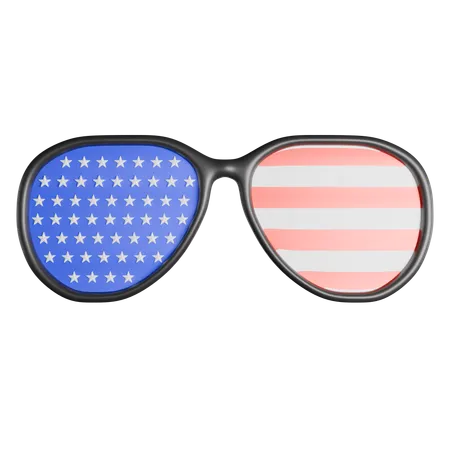 Gafas de estados unidos  3D Icon