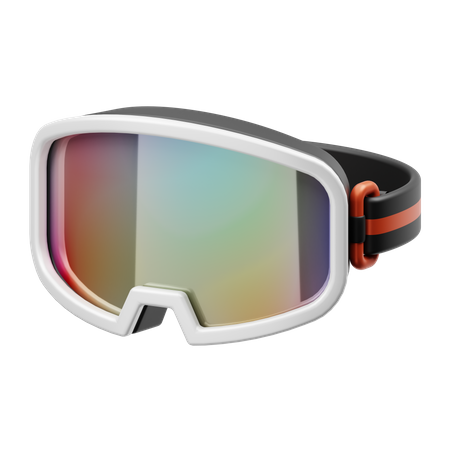 Gafas de esquí  3D Illustration