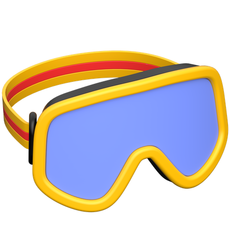 Gafas de esquí  3D Icon