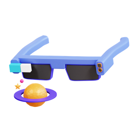 Gafas inteligentes  3D Icon