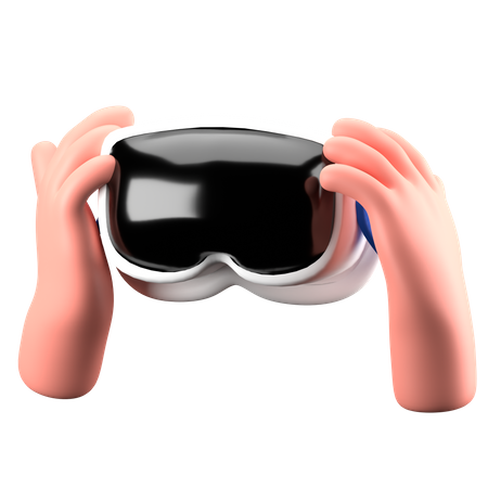 Mano sosteniendo gafas VR  3D Icon