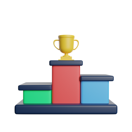 Vainqueur du podium  3D Icon