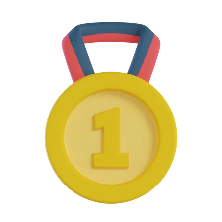 Médaille du gagnant  3D Icon