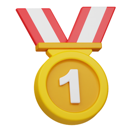 Médaille du gagnant  3D Icon