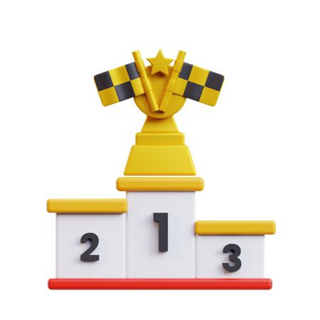 Podium gagnant  3D Icon