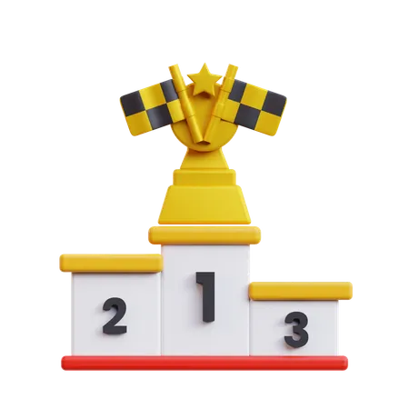 Podium gagnant  3D Icon