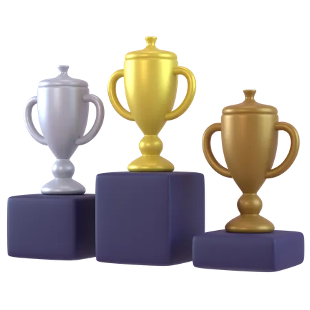 Podium gagnant  3D Icon