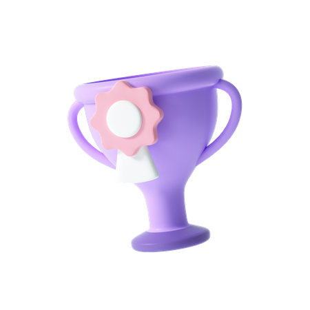 Trophée gagnant  3D Illustration