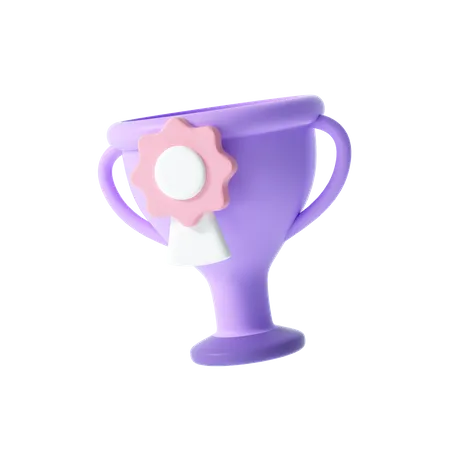 Trophée gagnant  3D Illustration