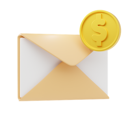 Gagner un e-mail  3D Icon