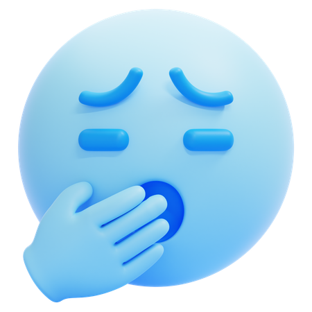 Gähnen-Emoji  3D Icon