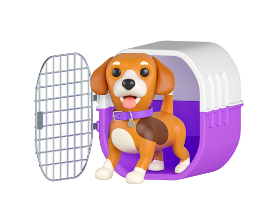 Gaiola de beagle  3D Icon