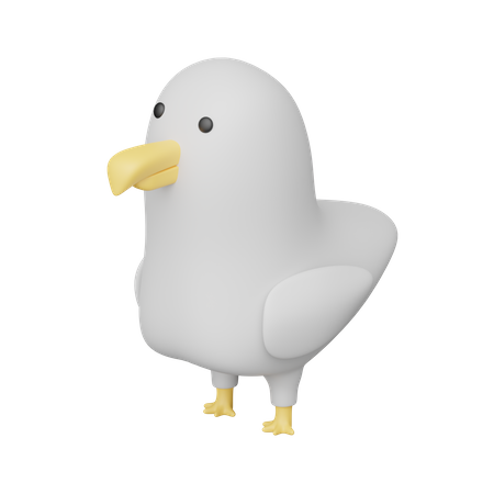 Gaivota  3D Icon