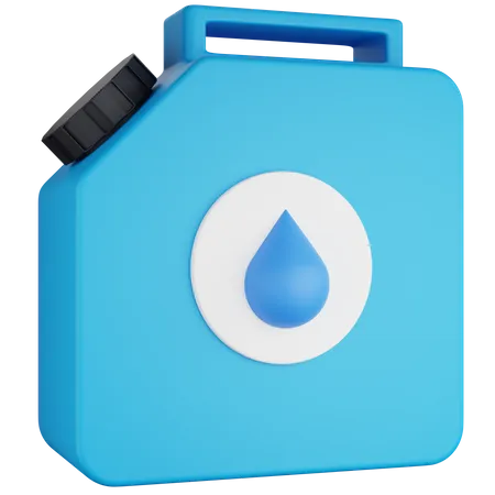 Ilustracao De Icone 3 D Water Jerry Can 3D Icon