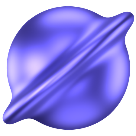 Galaxy Abstract Shape  3D Icon